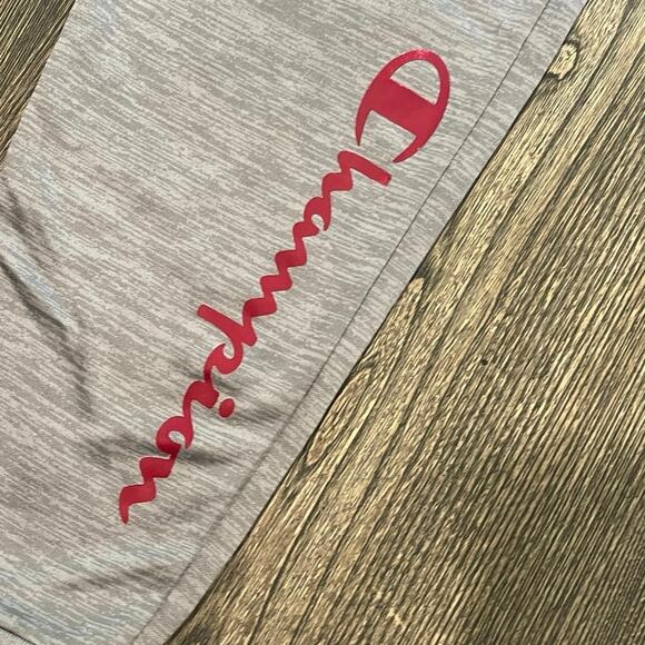 Champion Youth Boys Jogger Pants Elastic Waist Logo Print Gray/Red Size 10/12 - Picture 2 of 6